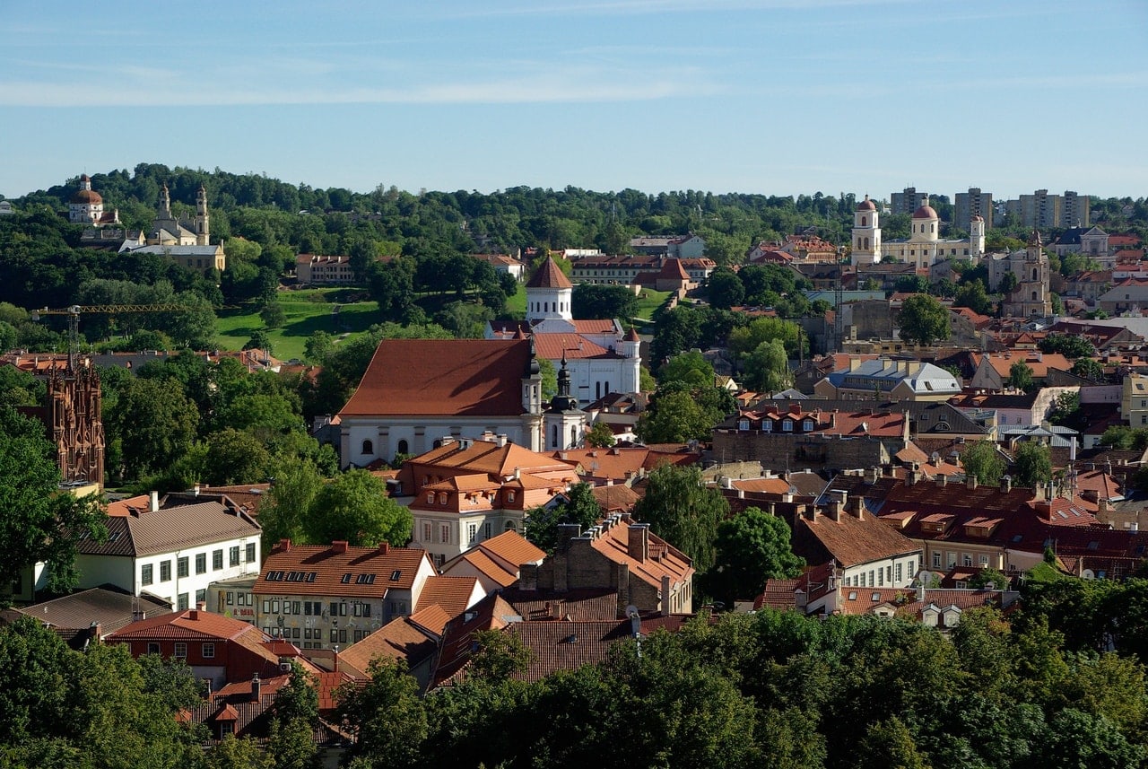 バルト3国のひとつリトアニアの美しい街並