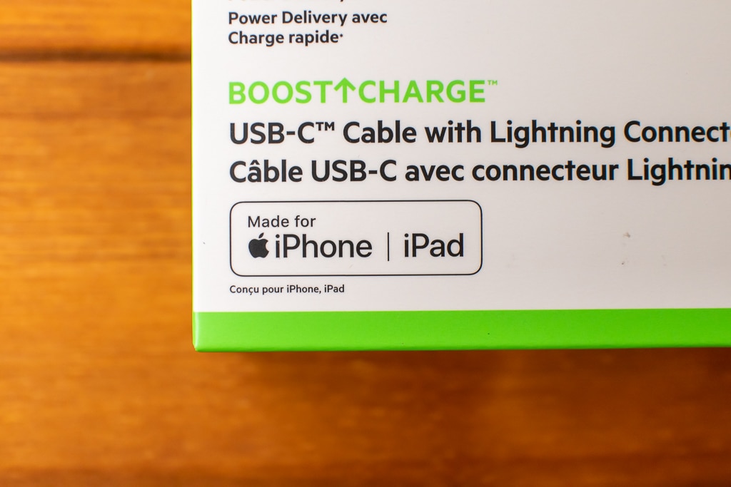 Belkin Boost Chargeシリーズ USB-C to ライトニングケーブルはMFI認証