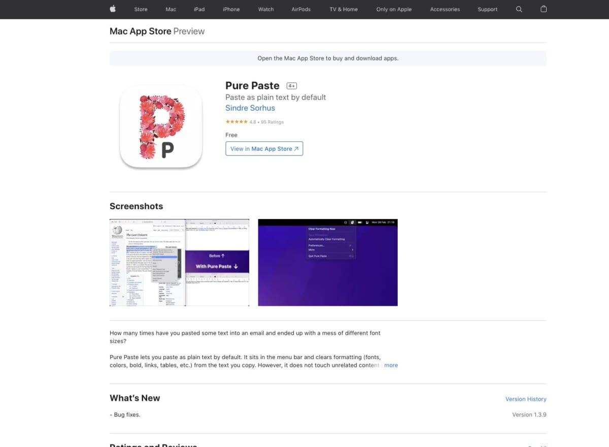 Macで書式なしコピー・ペーストするなら「Pure Paste」の使い方